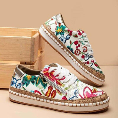 Aurore | Buty damskie w kwiatowy wzór