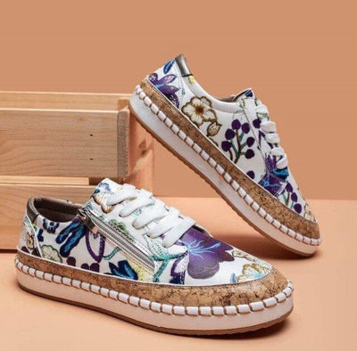 Aurore | Buty damskie w kwiatowy wzór
